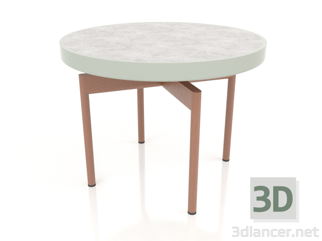 modèle 3D Table basse ronde Ø60 (Gris ciment, DEKTON Kreta) - preview
