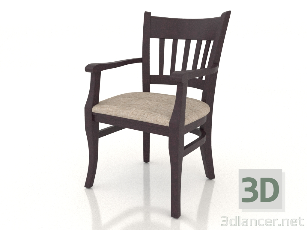 Modelo 3d Cadeira (poltrona) Liverpool (Rosewood) - preview