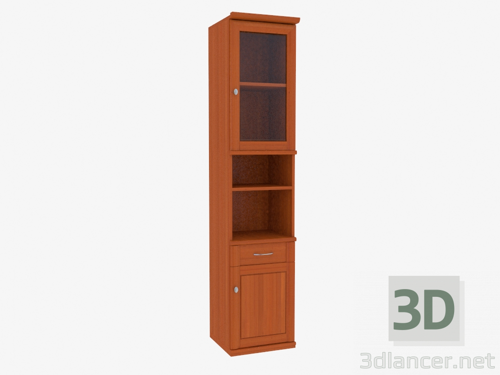 3d model The bookcase is narrow (9731-11) - preview