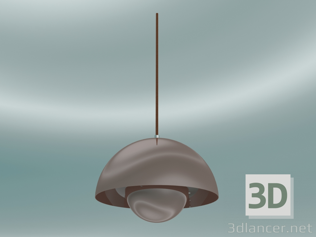 modello 3D Lampada a sospensione Vaso di fiori (VP1, Ø23cm, H 16cm, Beige rosso) - anteprima