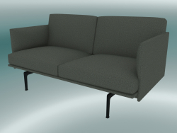 Esquema del sofá de estudio (Fiord 961, negro)