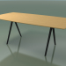 modello 3D Tavolo a forma di sapone 5420 (H 74 - 100x200 cm, gambe 180 °, impiallacciato rovere naturale L22, V - anteprima