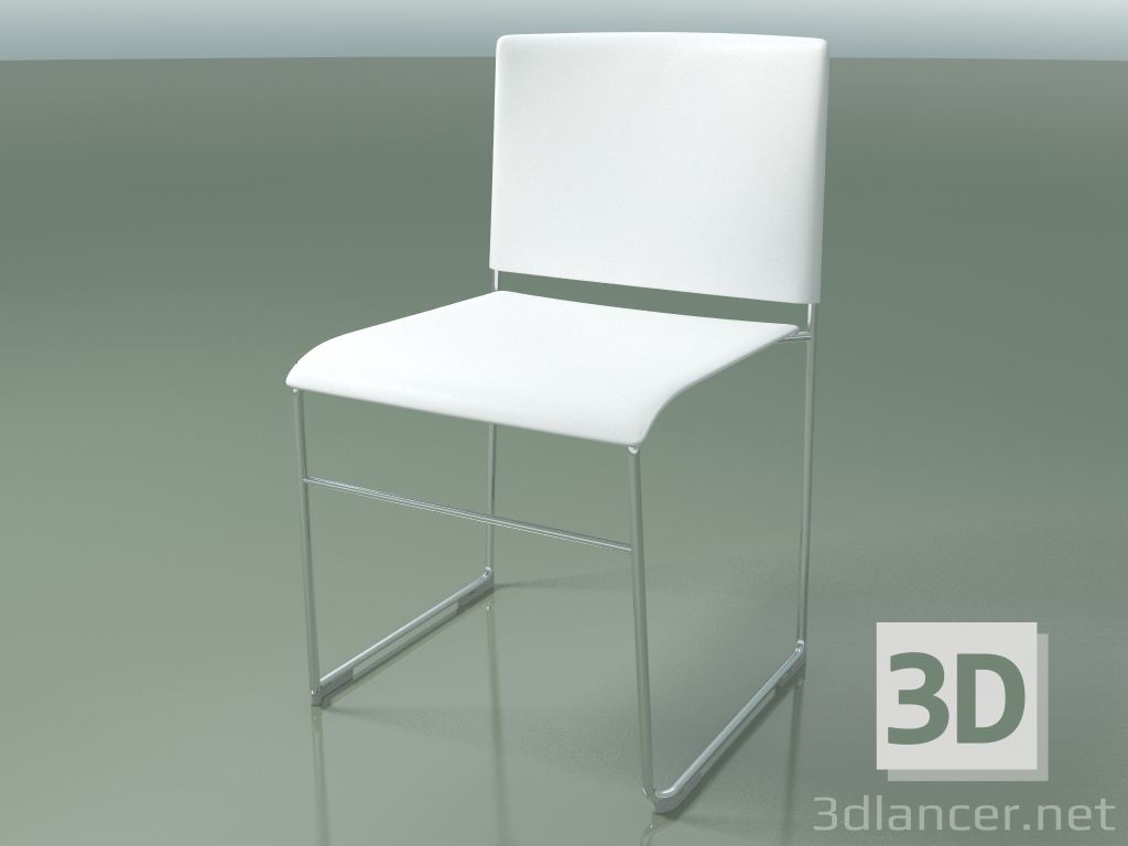 3D Modell Stapelbarer Stuhl 6600 (Polypropylen Weiß, CRO) - Vorschau