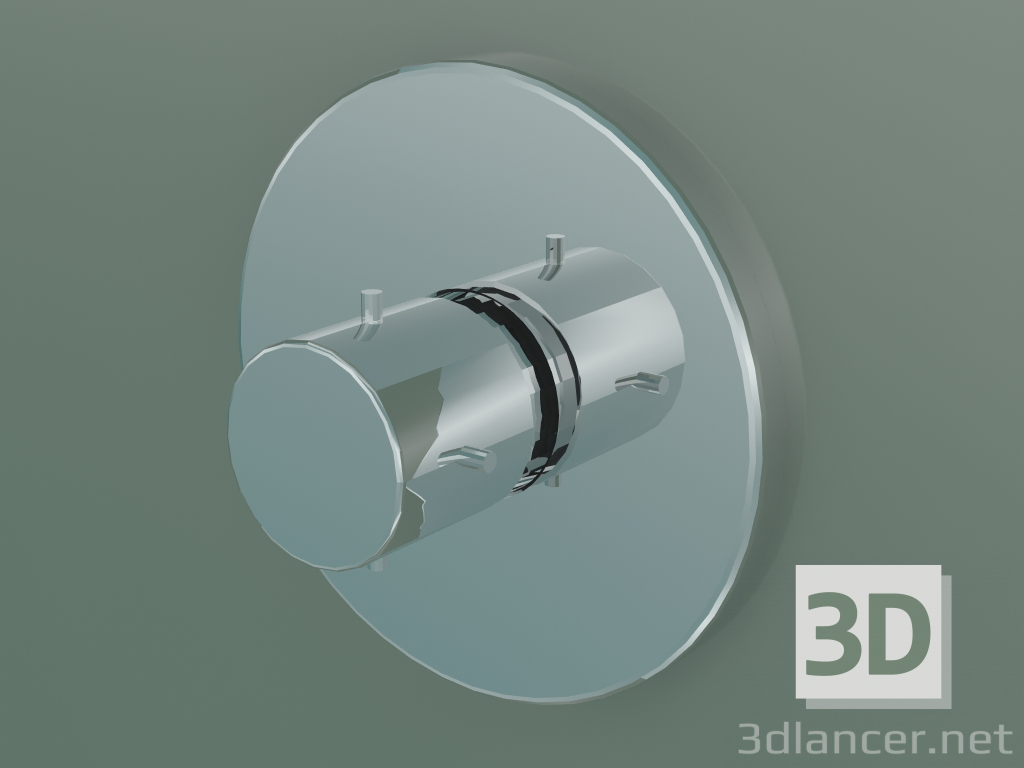 3d model Concealed thermostat (10710000) - preview