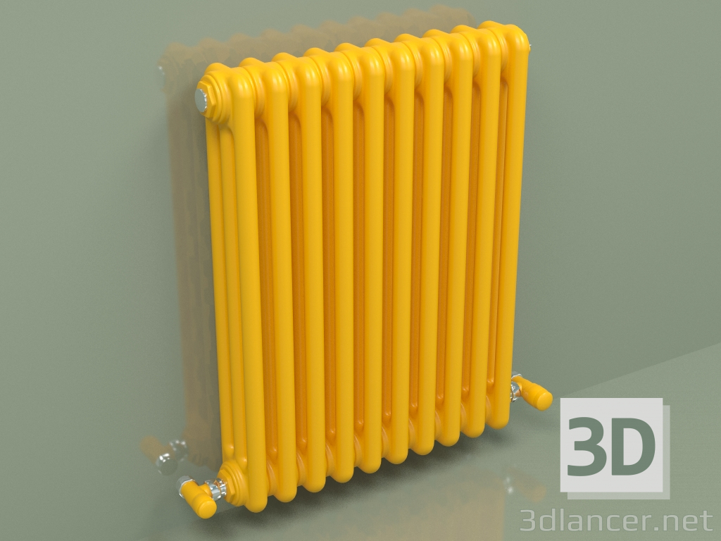 modèle 3D Radiateur TESI 3 (H 600 10EL, jaune melon - RAL 1028) - preview