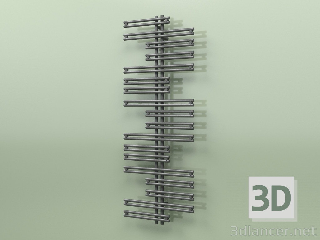 3D modeli Isıtmalı havlu askısı - Kea (1500 x 600, RAL - 9005) - önizleme
