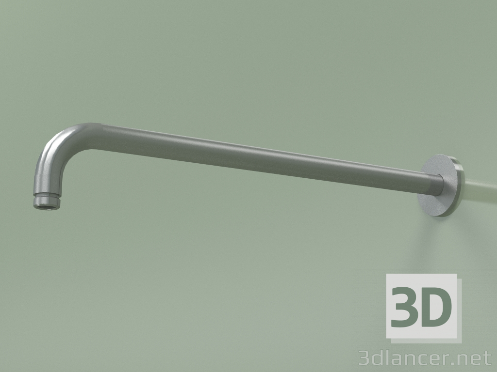3D Modell Rundbrausearm zur Wandmontage L 400 mm (BD001, AS) - Vorschau