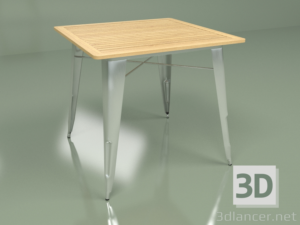 modello 3D Tavolo da pranzo Marais 80х80 (acciaio) - anteprima