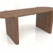 modèle 3D Table DT 06 (2000x800x750, bois brun clair) - preview