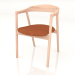 3d model Chair Muna with leather upholstery (light) - preview