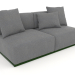 Modelo 3d Seção 4 do módulo do sofá (verde garrafa) - preview