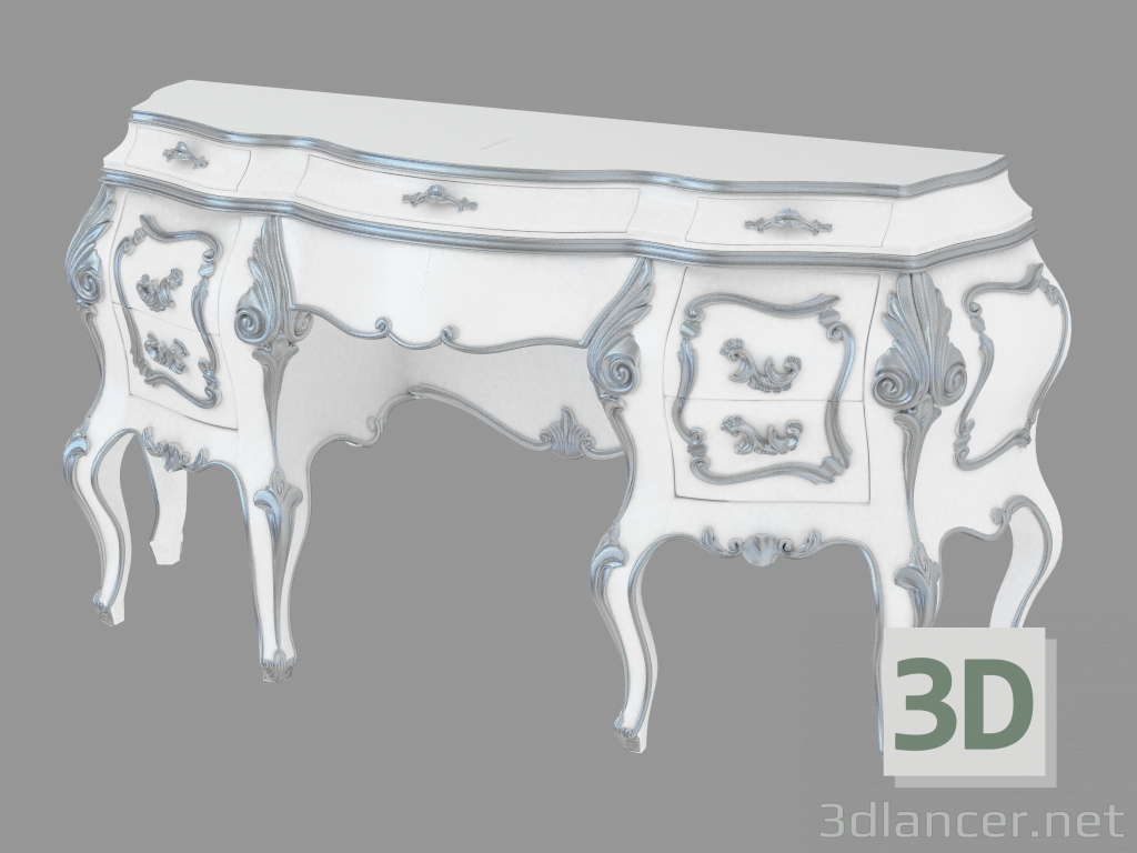 3D modeli Barok tarzında tuvalet masası (mad. 14211) - önizleme