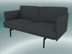 Esboço do sofá do estúdio (Hallingdal 166, preto)