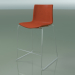 3D modeli Bar sandalyesi 0477 (kızakta, önde döşemeli, tik görünümlü) - önizleme