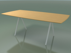 Soap-shaped table 5420 (H 74 - 100x200 cm, legs 180 °, veneered L22 natural oak, V12)