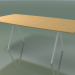 3d model Soap-shaped table 5420 (H 74 - 100x200 cm, legs 180 °, veneered L22 natural oak, V12) - preview