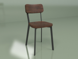 Cadeira Deja-vu de madeira (marrom)