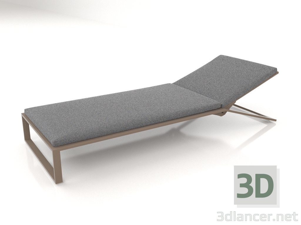 3D Modell Liegestuhl (Bronze) - Vorschau
