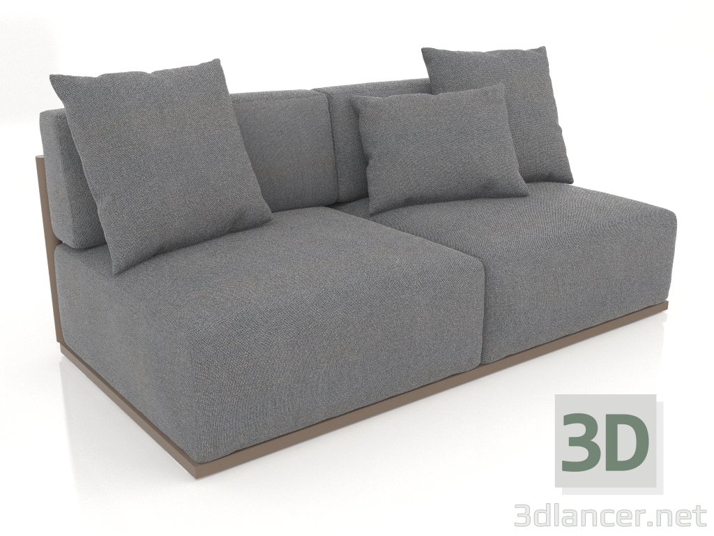 3d model Sofa module section 4 (Bronze) - preview