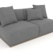 Modelo 3d Seção 4 do módulo do sofá (Bronze) - preview