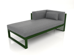 Modular sofa, section 2 left (Bottle green)