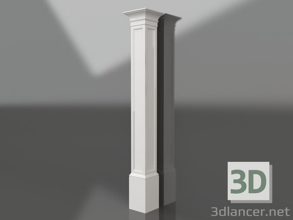 modèle 3D Colonne de plâtre KK 039 (base 260x260) - preview