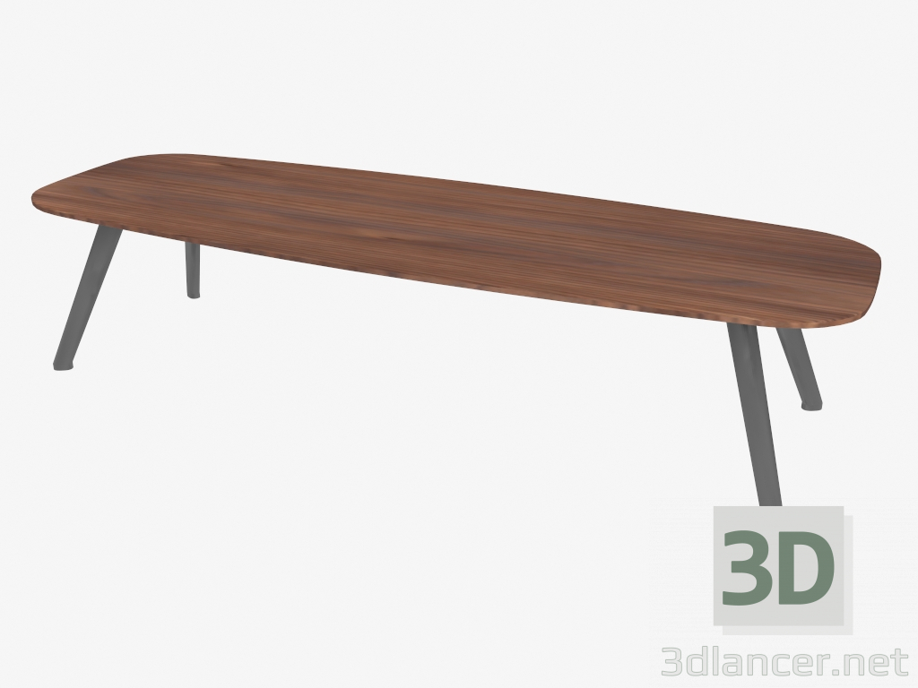 3d model Coffee table (Walnut 120x40x30) - preview