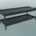 modello 3D Tavolino Newport con vassoio e ripiano - anteprima