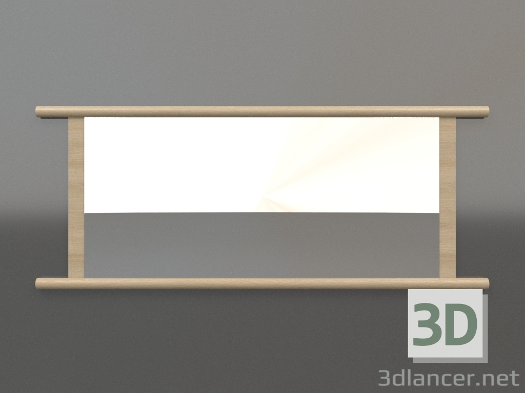 modello 3D Specchio ZL 26 (1400x570, legno bianco) - anteprima