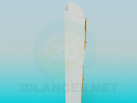 3d model Bookcase with doors - preview 3d model Bookcase with doors - preview