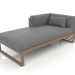 3D Modell Modulares Sofa, Abschnitt 2 links (Bronze) - Vorschau