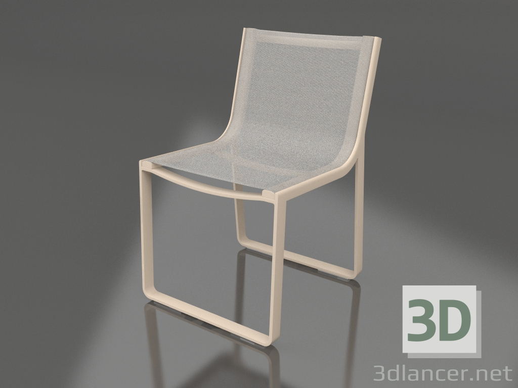 modello 3D Sedia da pranzo (Sabbia) - anteprima
