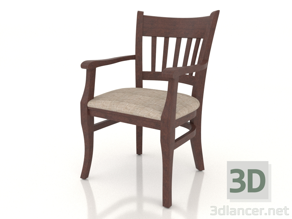 3d model Silla (sillón) Liverpool (Nogal Viejo) - vista previa