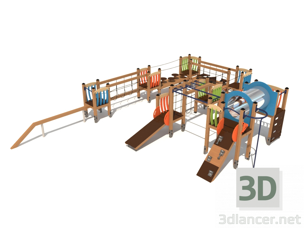 3d модель Детский игровой комплекс (V140) – превью