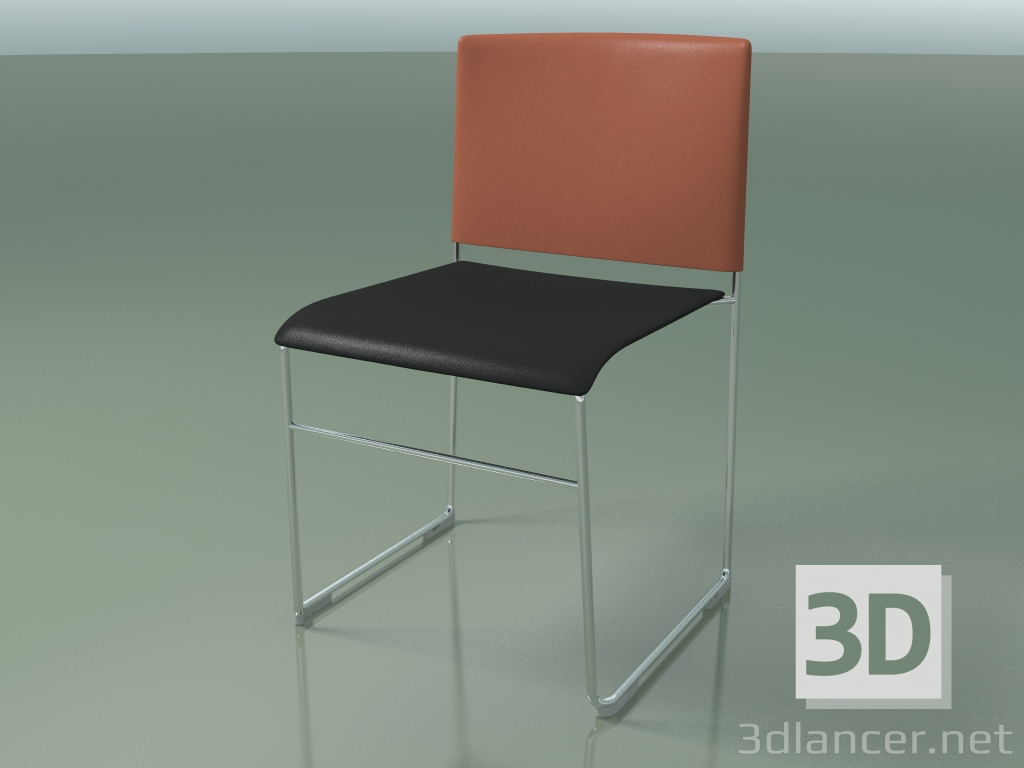 modello 3D Sedia impilabile 6600 (polipropilene Rust co second color, CRO) - anteprima