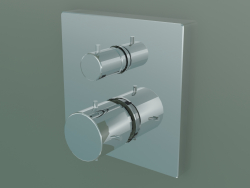 Flush-mounted thermostat with shut-off / diverter valve (10726000)
