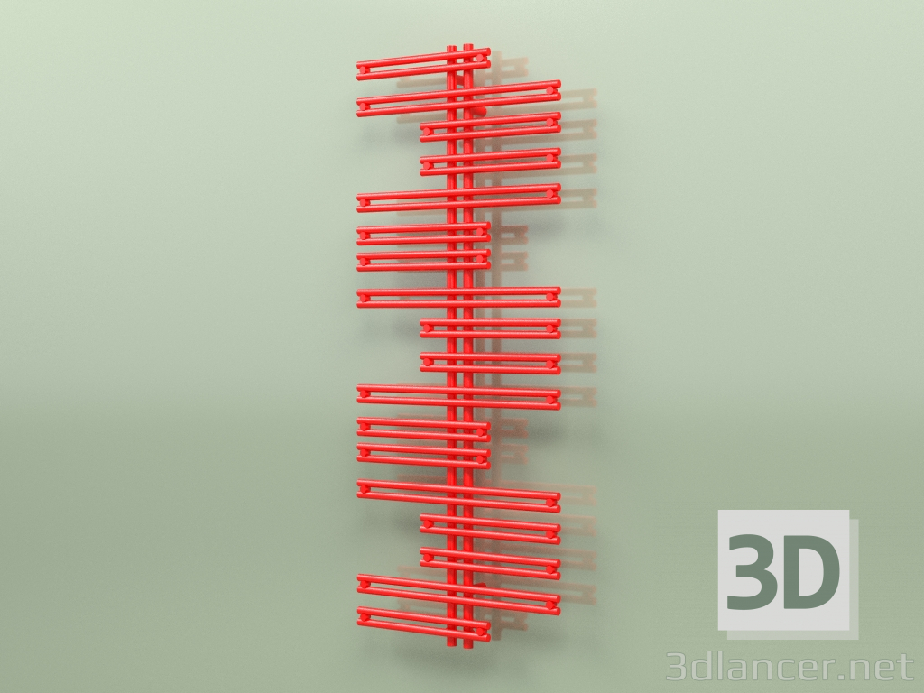 3D modeli Isıtmalı havlu askısı - Kea (1500 x 600, RAL - 3026) - önizleme