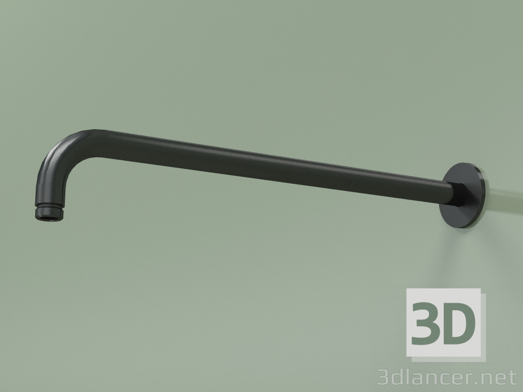 Modelo 3d Braço de chuveiro redondo de parede L 400 mm (BD001, ON) - preview