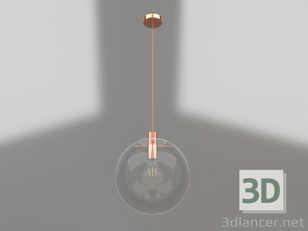 3d model Pendant Mercury transparent (with copper fasteners) (07564-20.21) - preview