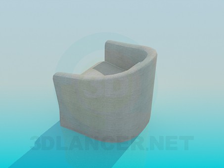 modelo 3D Sillón - escuchar modelo 3D Sillón - escuchar