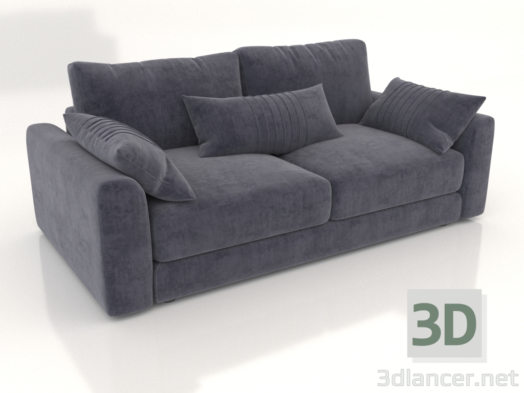 3d model Sofá cama recto SHERLOCK (opción tapizado 2) - vista previa
