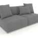 Modelo 3d Módulo de sofá seção 4 (cinza cimento) - preview
