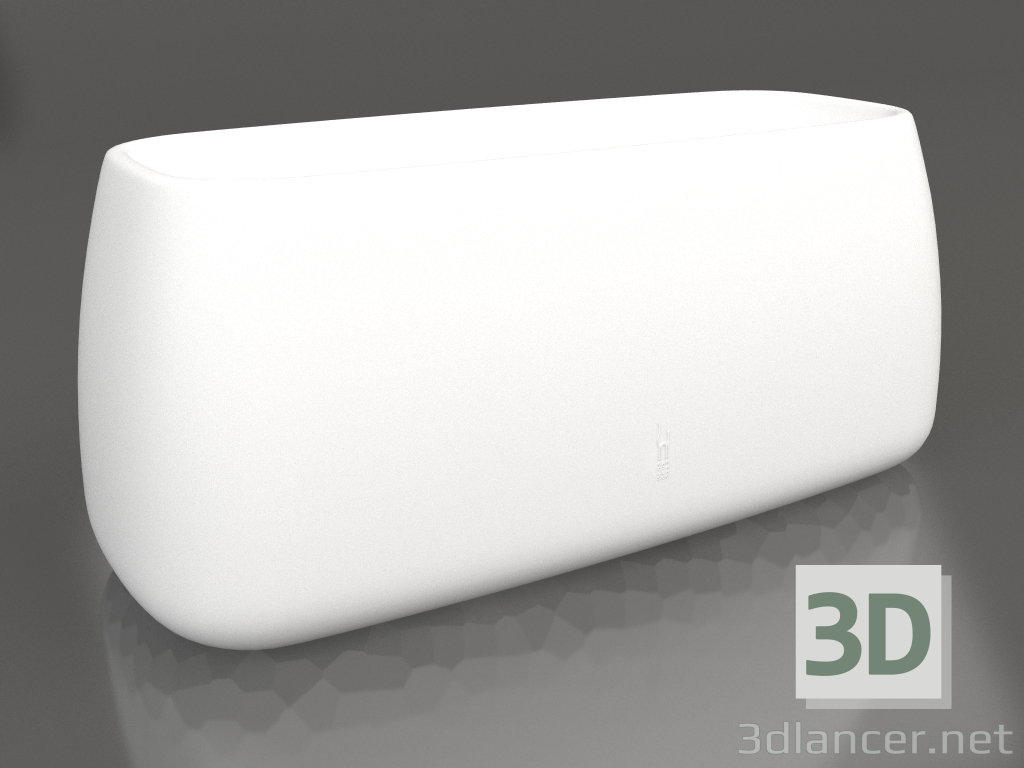 3D modeli Bitki saksısı 5 (Beyaz) - önizleme