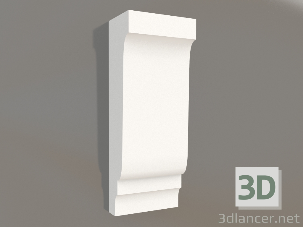 modello 3D Mensola in gesso KR 001 (308x116x77) - anteprima