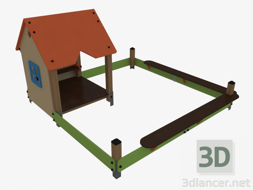 3d model Children's play complex (V5010) - preview