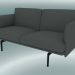 modello 3D Studio sofa Outline (Remix 163, Nero) - anteprima