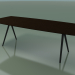 3D Modell Seifenförmiger Tisch 5421 (H 74 - 100x240 cm, Beine 150 °, furniert L21 wenge, V44) - Vorschau