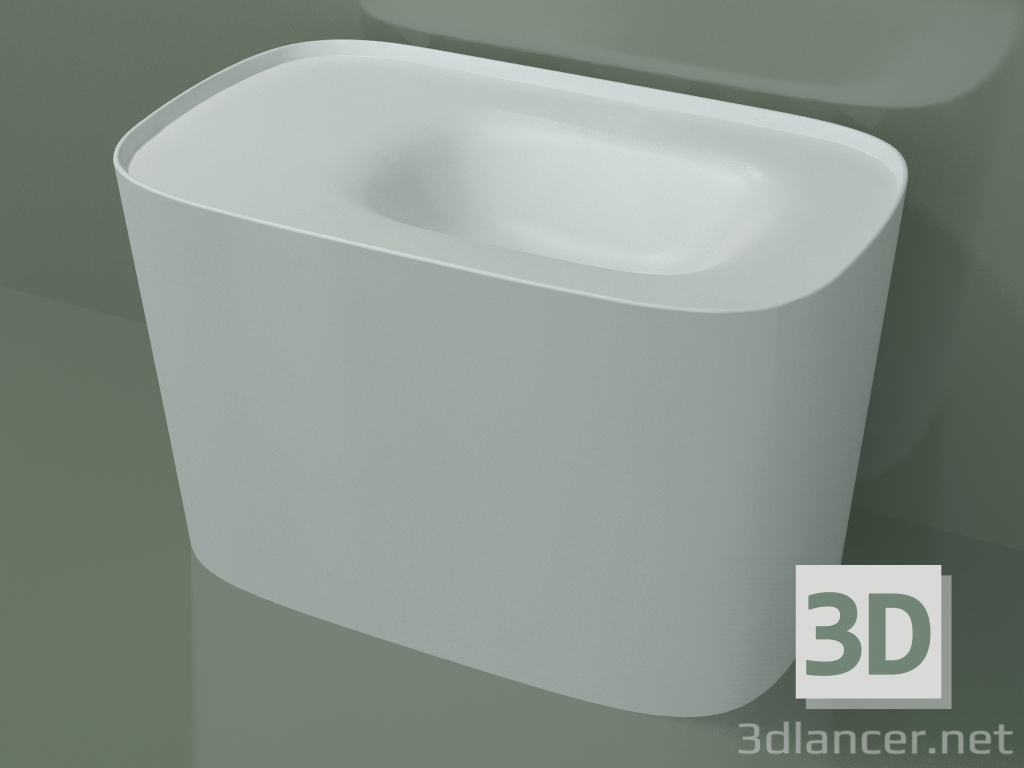 3D Modell Arbeitsplatte Waschbecken (dx, L 80, P 48, H 50 cm) - Vorschau