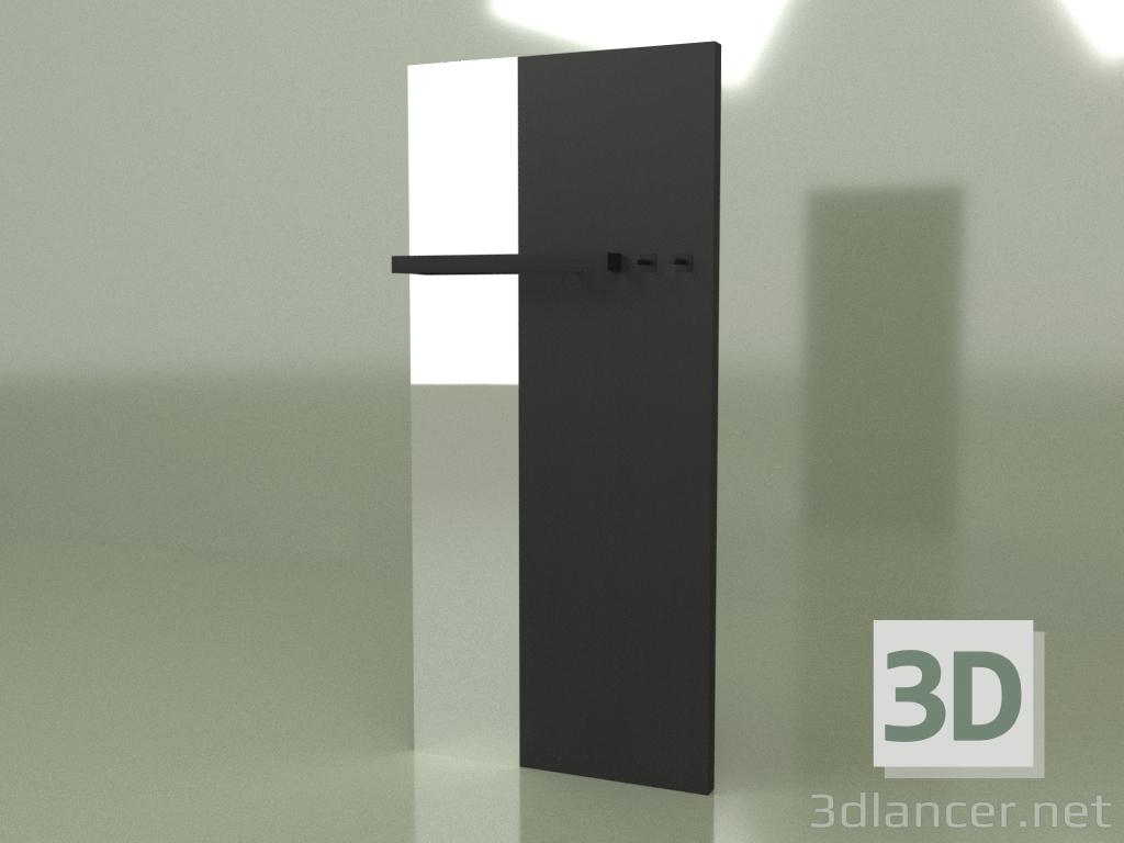 modèle 3D Ensemble DUO (rail placage chêne ton noir) - preview
