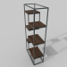 3d Bookshelf concept model buy - render